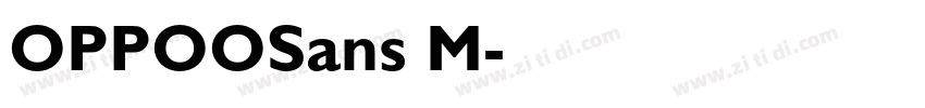 OPPOOSans M字体转换